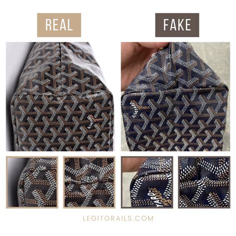 how to spot a fake goyard|authentic goyard tote.